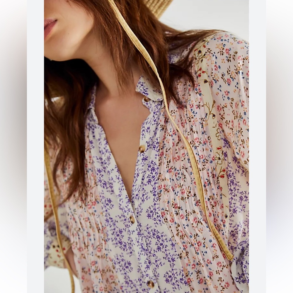 Free People Lost In You Printed Tunic, M